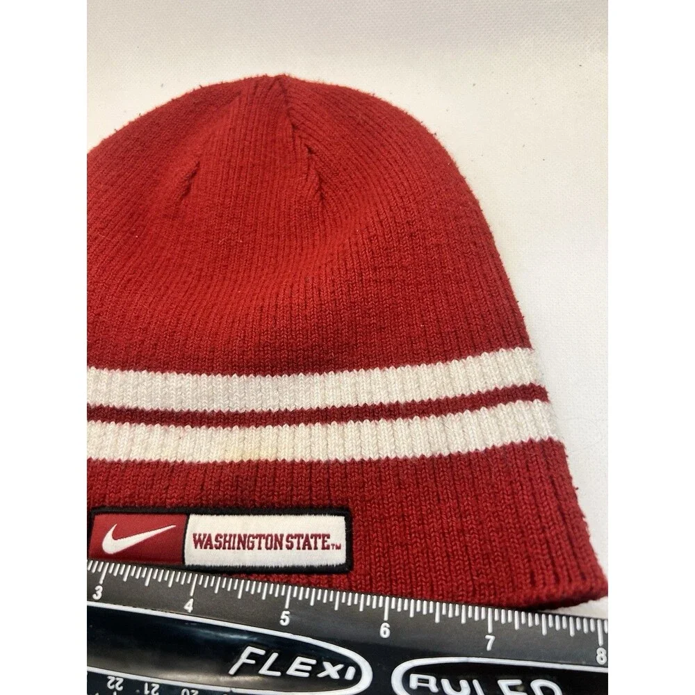 Nike vintage Team wsu  Beanie Hat Cap OS Swoosh Washington State University